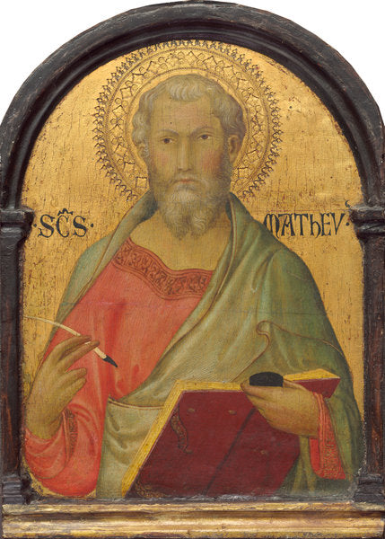 Saint Matthew by Simone Martini (Sienese, active from 1315; died 1344), 16X12"(A3)Poster Print