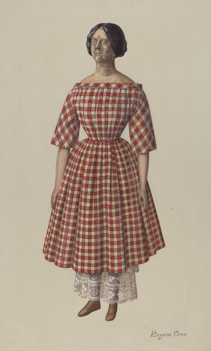 Doll: "Rose Anne" by Eugene Croe (American, active c. 1935), 16X12"(A3)Poster Print