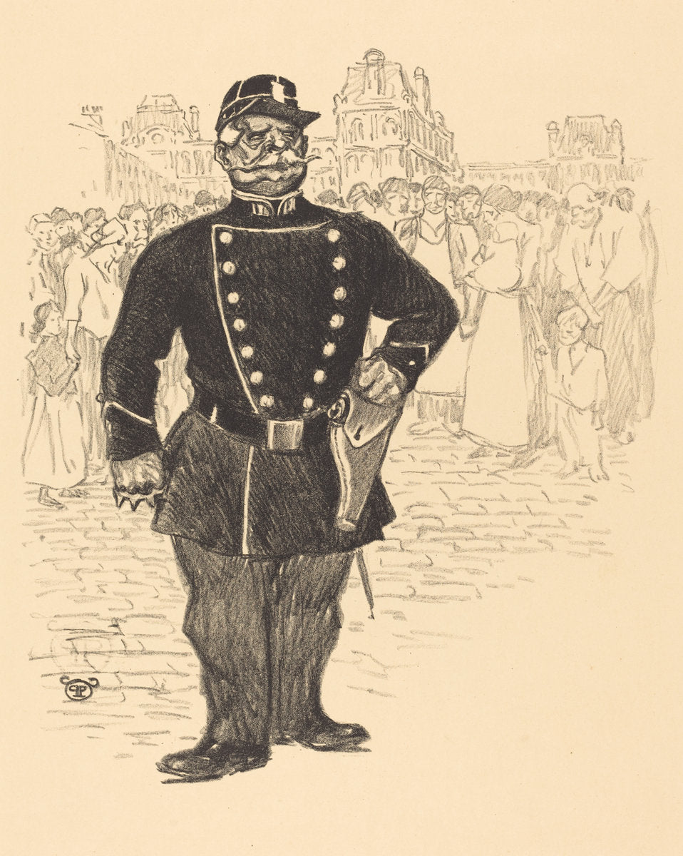 Peace in the Streets by Théophile Alexandre Steinlen (Swiss, 1859 - 1923), 16X12"(A3)Poster Print