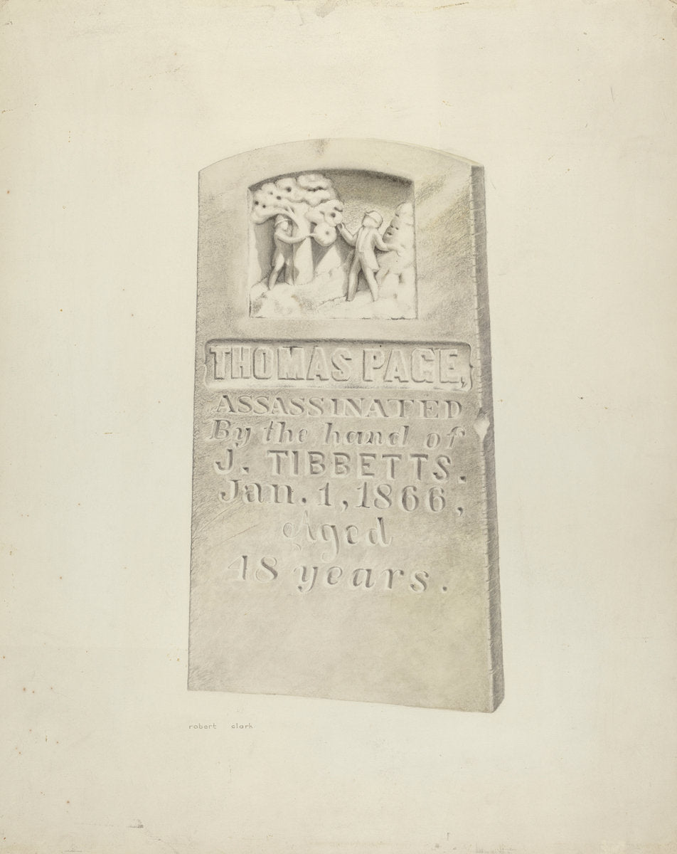 Tombstone by Robert Clark (American, active c. 1935), 16X12"(A3)Poster Print