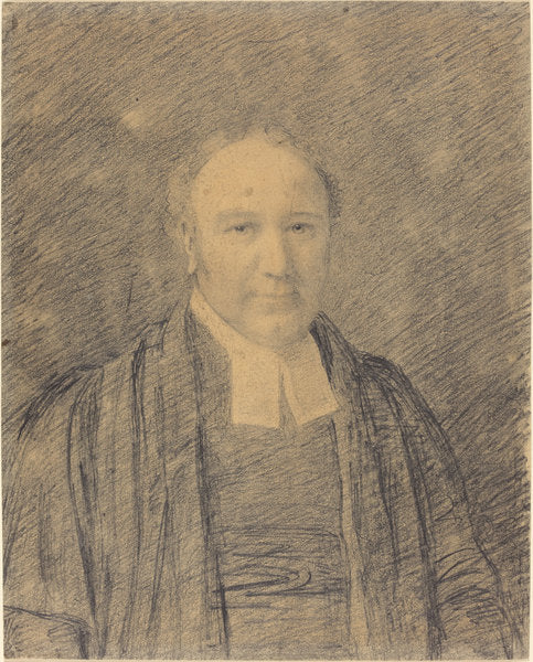 Half-Length Portrait of a Cleric by John Constable (British, 1776 - 1837), 16X12