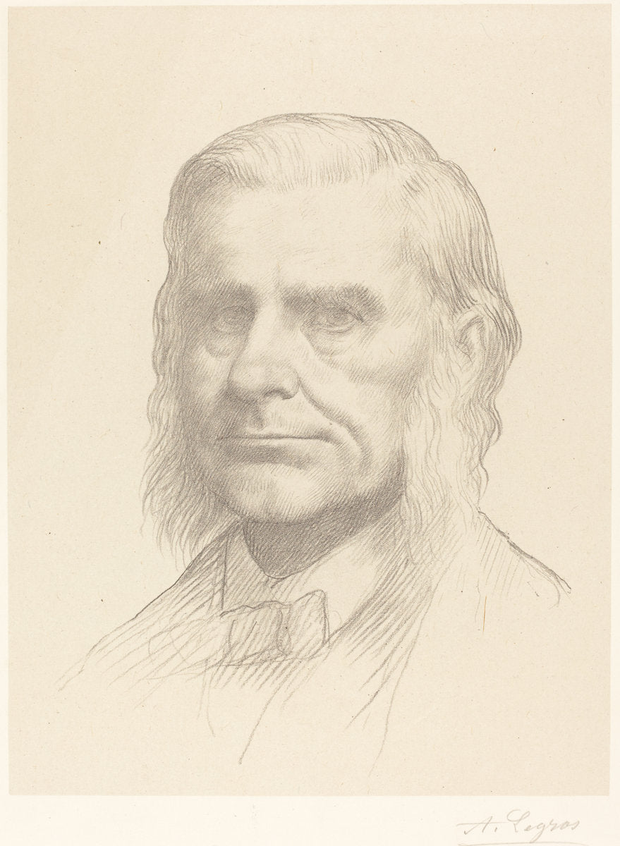Professor Huxley, 2nd plate by Alphonse Legros (French, 1837 - 1911), 16X12"(A3)Poster Print