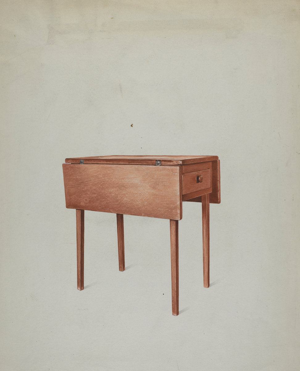 Shaker Sewing Table by John Davis (American, active c. 1935), 16X12"(A3)Poster Print