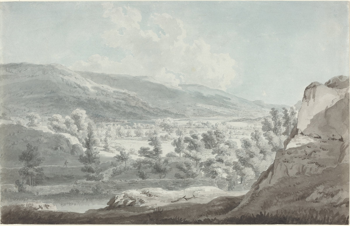 The Head of Ullswater by Edward Dayes (British, 1763 - 1804), 16X12"(A3)Poster Print
