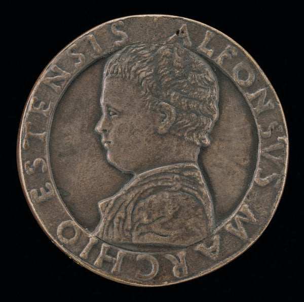 1477 by Ferrarese 15th Century (Alfonso I d'Este, 1476-1534 [obverse]), 16X12"(A3)Poster Print