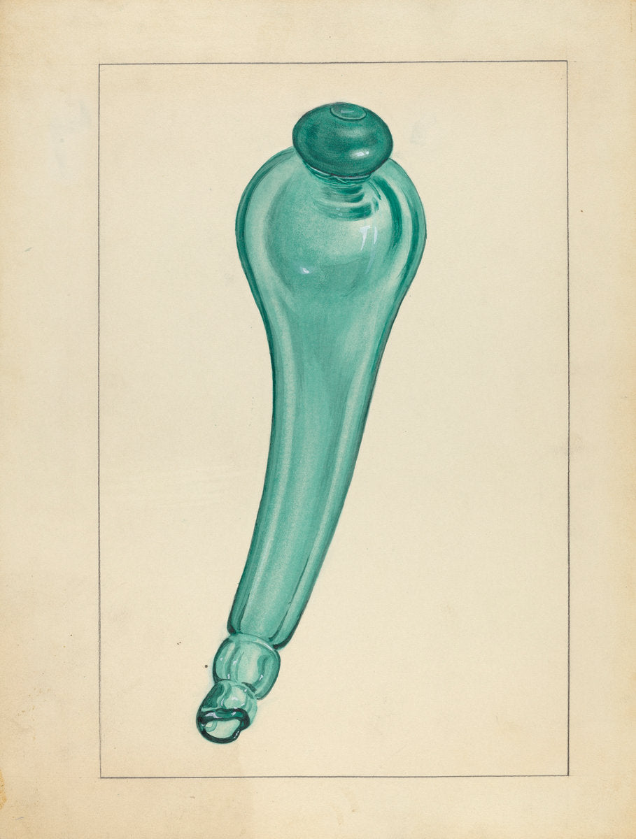 Powder Horn by John Fisk (American, active c. 1935), 16X12"(A3)Poster Print