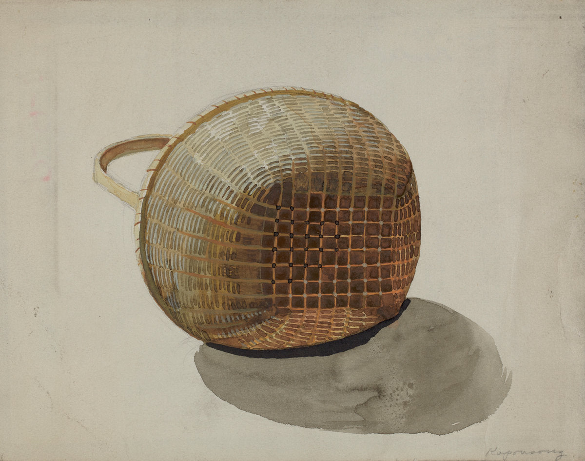Shaker Basket by Kapousouz (American, active c. 1935), 16X12"(A3)Poster Print