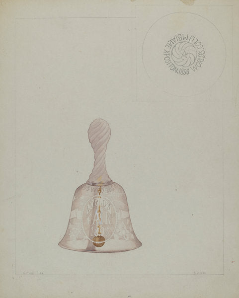 Glass Bell by Samuel O. Klein (American, active c. 1935), 16X12"(A3)Poster Print