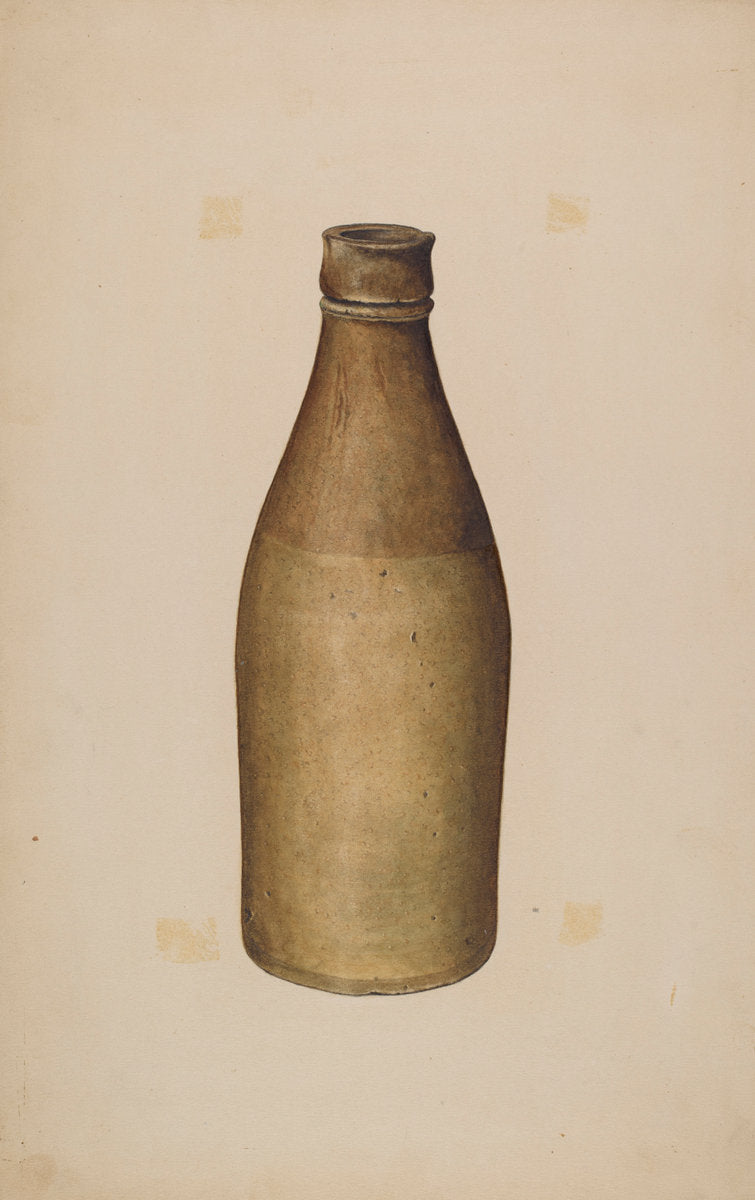 Stoneware Ink Bottle by Sydney Roberts (American, active c. 1935), 16X12"(A3)Poster Print