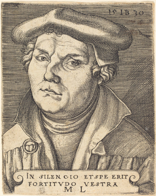 Martin Luther by Master IB (German, active c. 1523/1530), 16X12"(A3)Poster Print