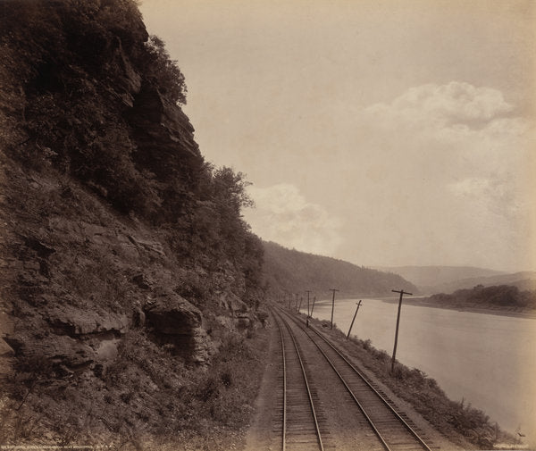 Cathedral Rocks, Susquehanna Near Meshoppen by William H. Rau (American, 1855 - 1920), 16X12"(A3)Poster Print