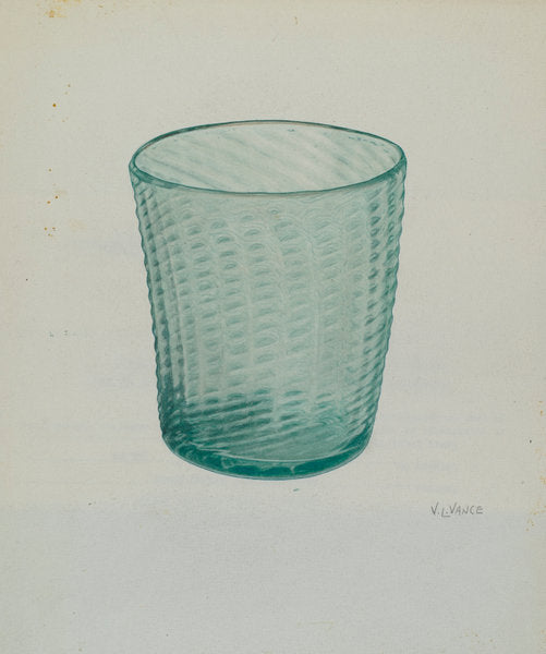 Flip Glass by V.L. Vance (American, active c. 1935), 16X12"(A3)Poster Print