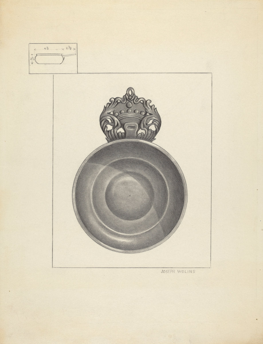 Porringer by Joseph Wolins (American, active c. 1935), 16X12"(A3)Poster Print