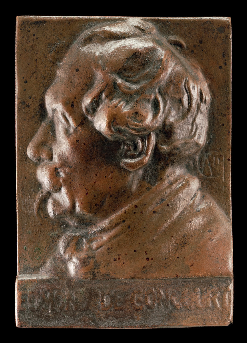 Edmond de Goncourt, 1822-1896, Writer and Critic by Alexandre Charpentier (French, 1856 - 1909), 16X12"(A3)Poster Print