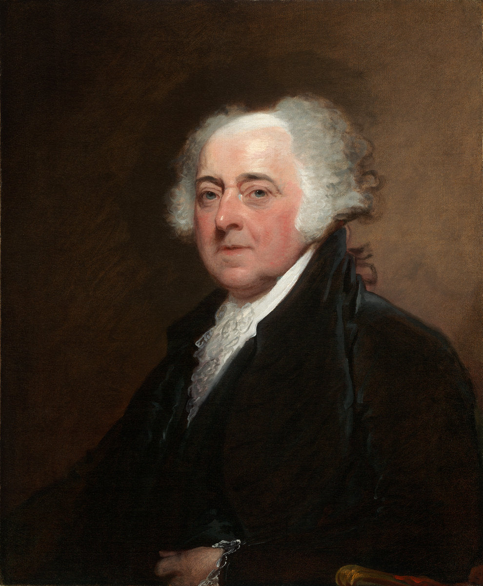 John Adams by Gilbert Stuart (American, 1755 - 1828), 16X12"(A3)Poster Print