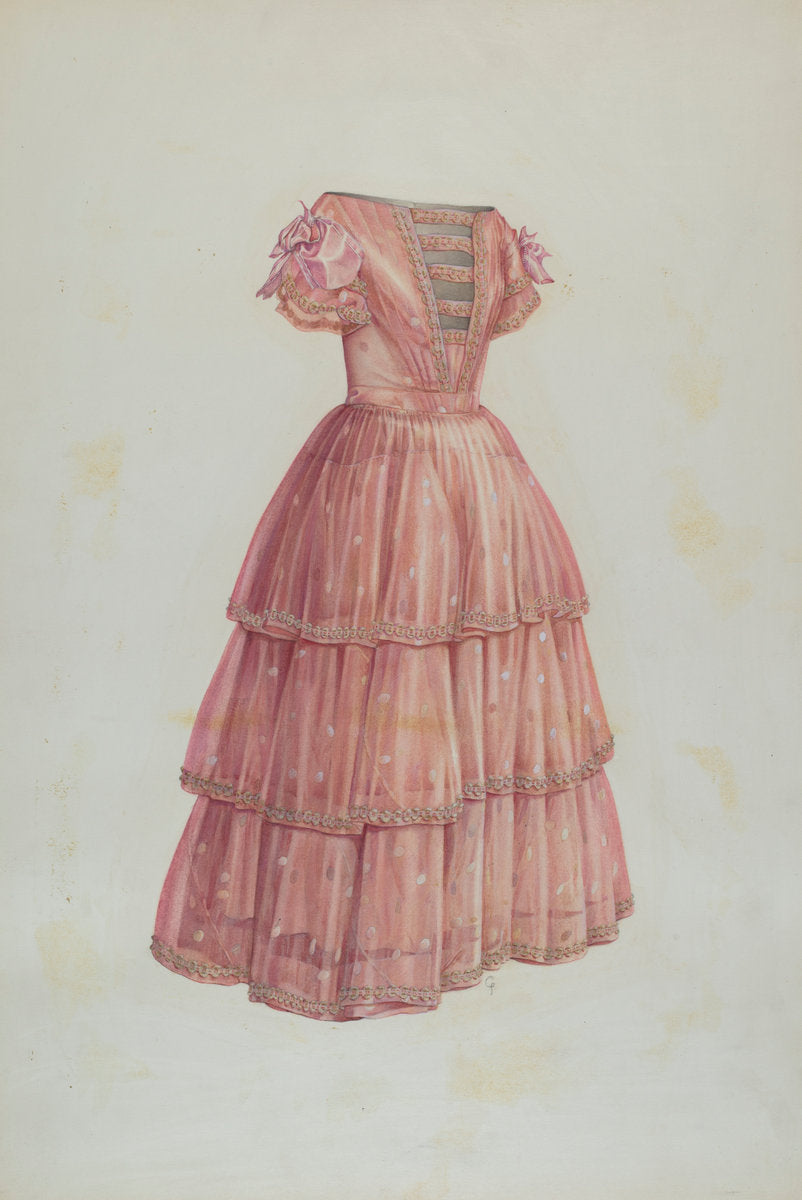 Girl's Dress by Winifred Gibbes (American, active c. 1935), 16X12"(A3)Poster Print
