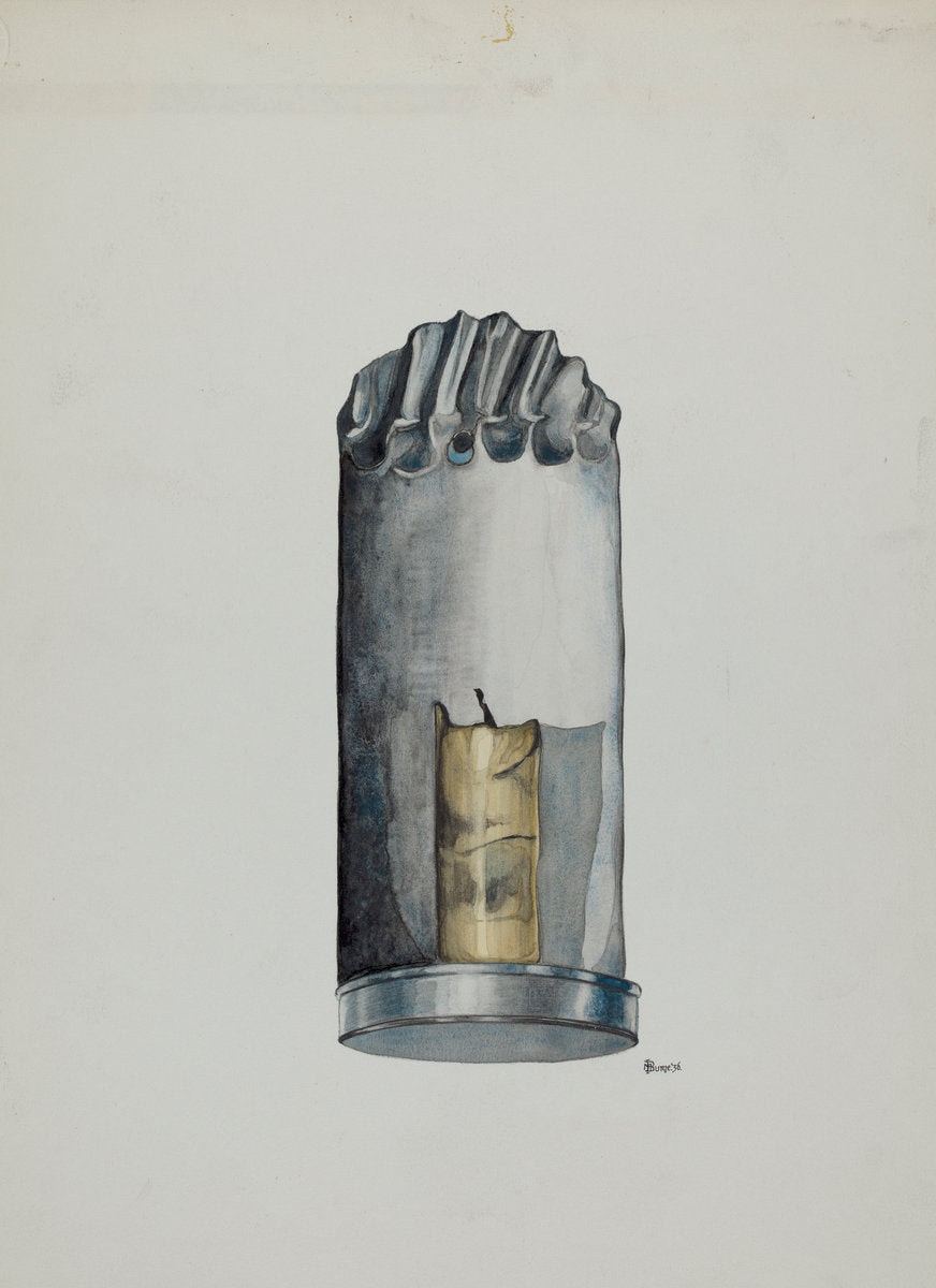 Candle Holder by Irene M. Burge (American, active c. 1935), 16X12"(A3)Poster Print