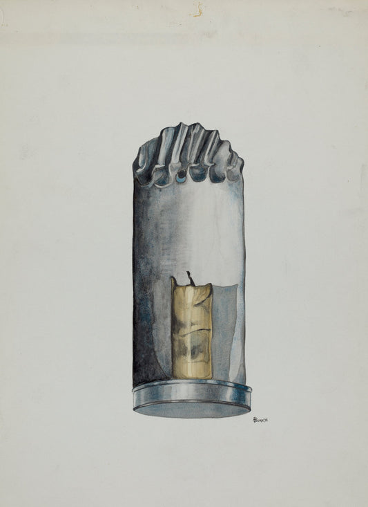 Candle Holder by Irene M. Burge (American, active c. 1935), 16X12"(A3)Poster Print