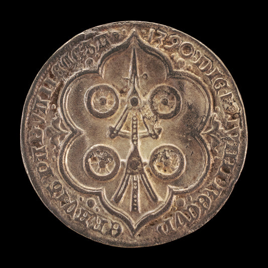 1390 by Paduan 14th Century (Four-wheeled Carro, Heraldic Symbol of the Carrara Family [reverse]), 16X12"(A3)Poster Print