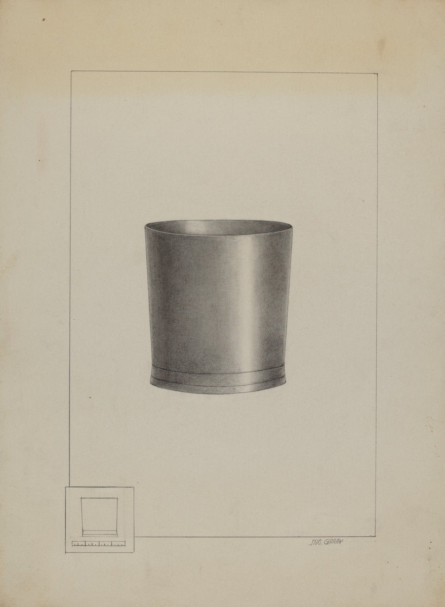 Pewter Beaker by John Garay (American, active c. 1935), 16X12"(A3)Poster Print