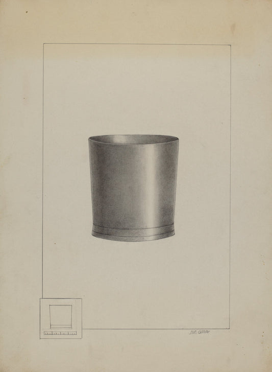 Pewter Beaker by John Garay (American, active c. 1935), 16X12"(A3)Poster Print