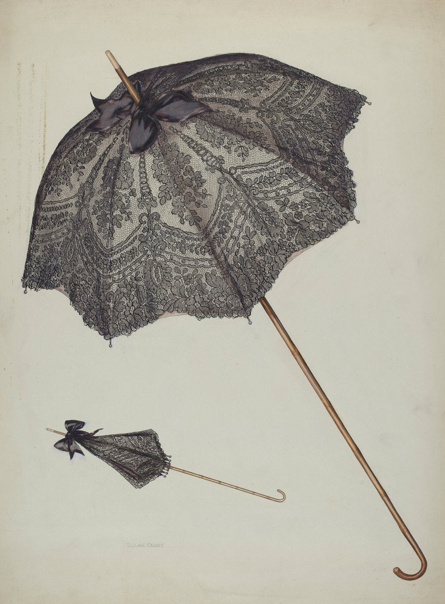 Parasol by Lillian Causey (American, active c. 1935), 16X12"(A3)Poster Print