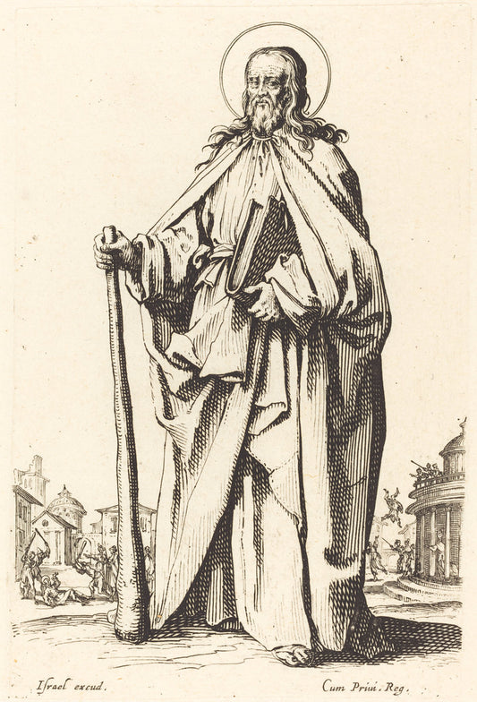 Saint James the Less by Jacques Callot (French, 1592 - 1635), 16X12"(A3)Poster Print