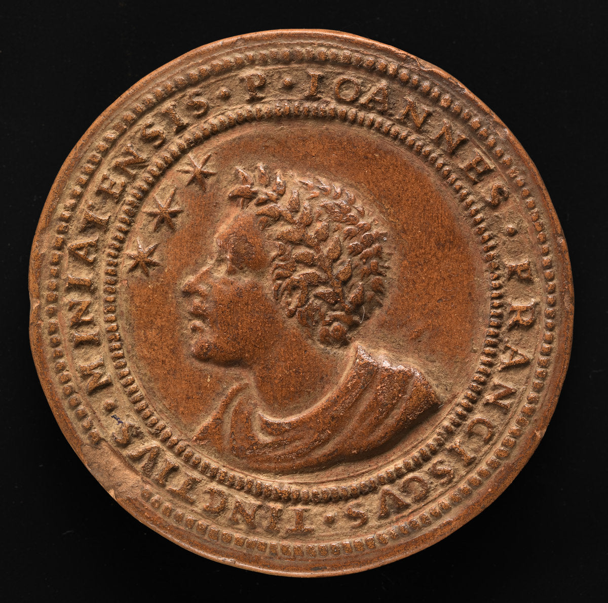 1581 by Tuscan 16th Century (Giovanni Francesco Tinti, Poet and Astrologer [obverse]), 16X12"(A3)Poster Print