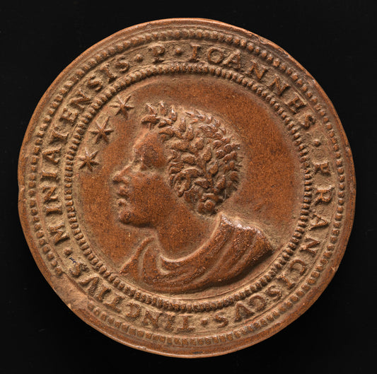 1581 by Tuscan 16th Century (Giovanni Francesco Tinti, Poet and Astrologer [obverse]), 16X12"(A3)Poster Print