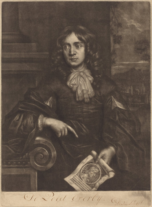 Thomas Flatman by William Faithorne (English, 1616 - 1691), 16X12"(A3)Poster Print