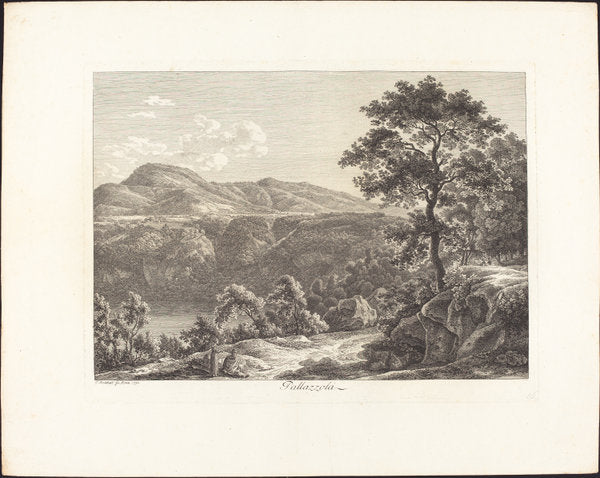 Pallazzola by Johann Christian Reinhart (German, 1761 - 1847), 16X12"(A3)Poster Print