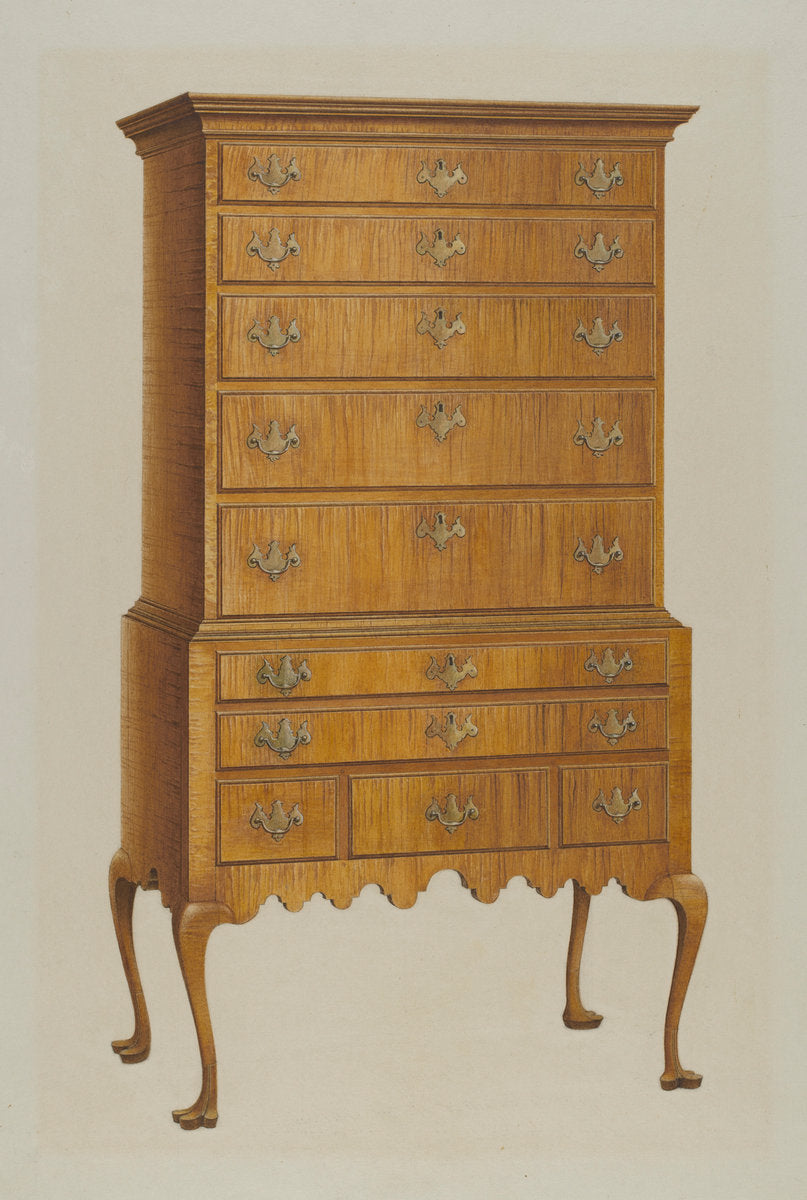Highboy by Ferdinand Cartier (American, active c. 1935), 16X12"(A3)Poster Print