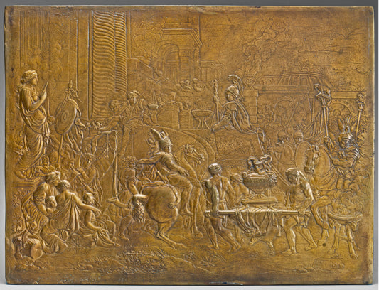 18th century by after Charles Le Brun (Entry of Alexander the Great into Babylon, or The Triumph of Alexander), 16X12"(A3)Poster Print