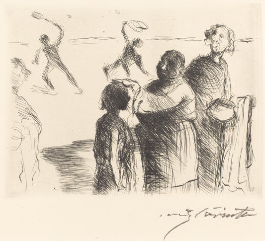 The Banquet of Trimalchio: pl.II by Lovis Corinth (German, 1858 - 1925), 16X12"(A3)Poster Print