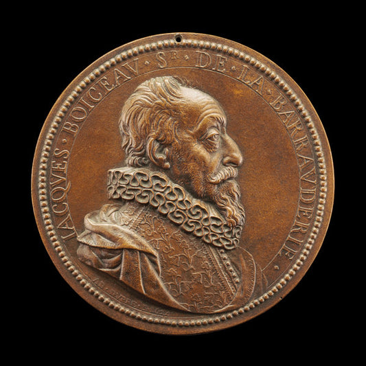 Jacques Boyceau de la Barauderie, c. 1562-1633/1638, Intendant des Jardins under Louis XIII [obverse] by Abraham Dupré (French, 1604 - 1647), 16X12"(A3)Poster Print