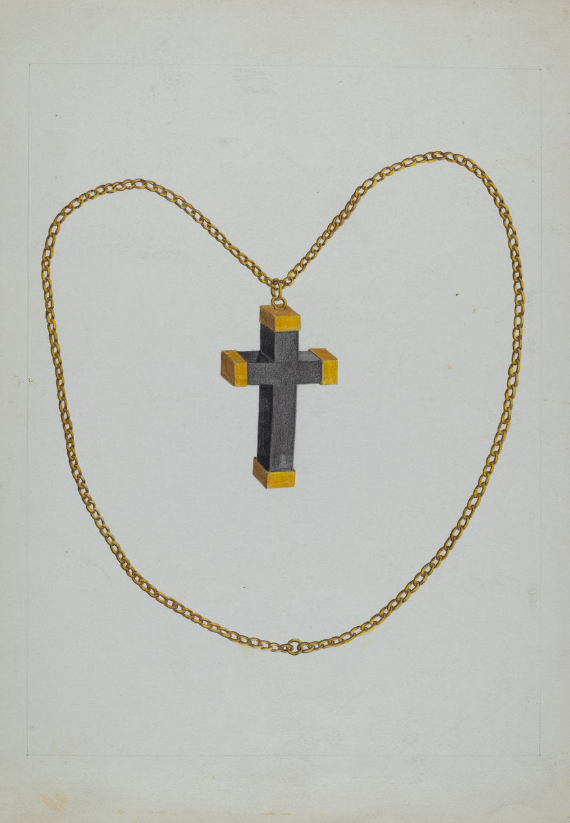 Cross and Chain by Tulita Westfall (American, active c. 1935), 16X12"(A3)Poster Print