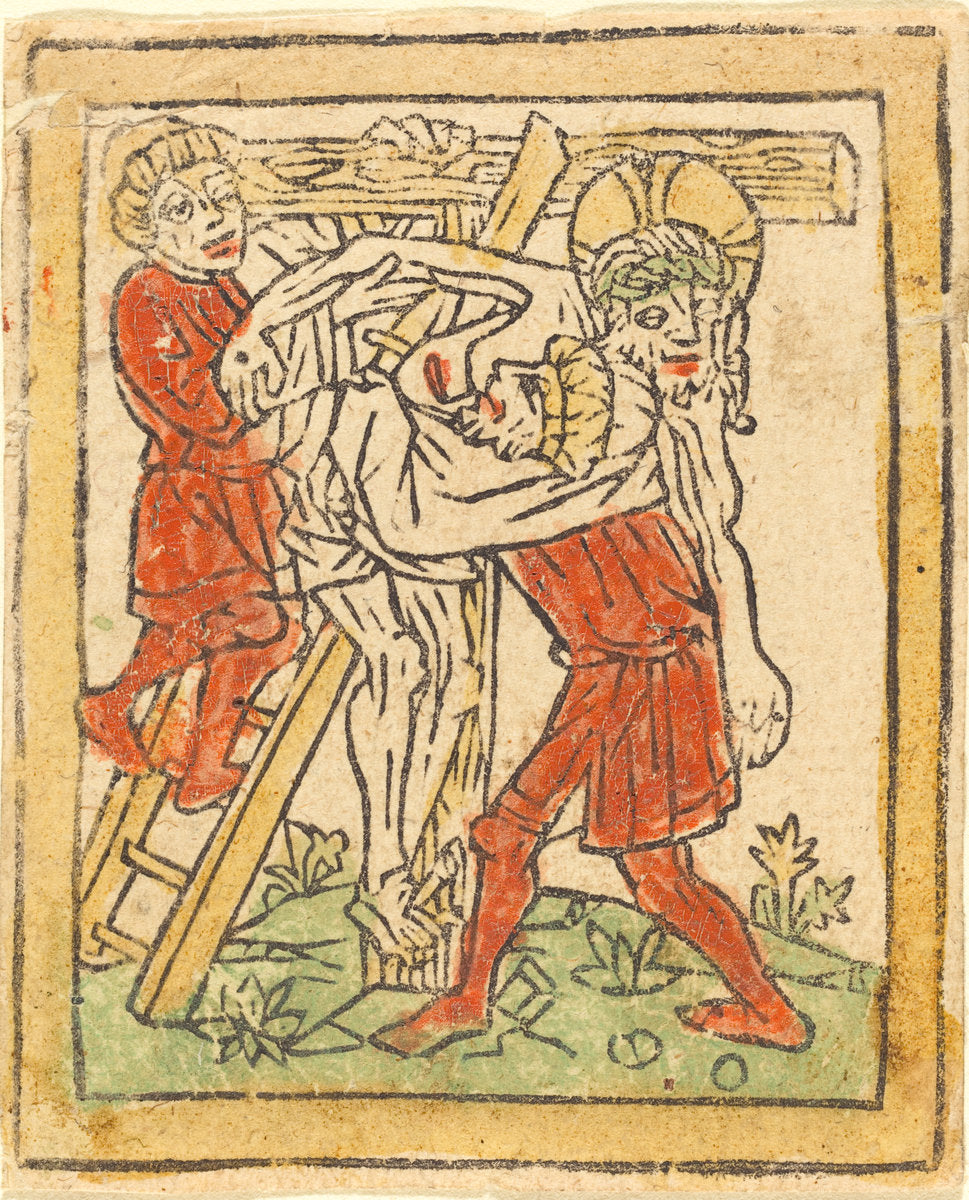 c. 1475 by German 15th Century (The Deposition), 16X12"(A3)Poster Print
