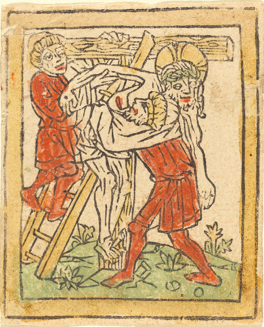 c. 1475 by German 15th Century (The Deposition), 16X12"(A3)Poster Print