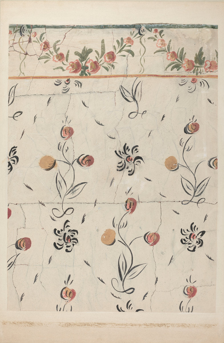 Hand Painted Wall (Detail) by John Collins and Martin Partyka (American, active c. 1935), 16X12"(A3)Poster Print