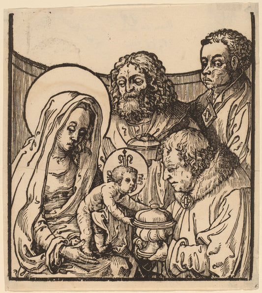 The Adoration of the Magi by After Lucas van Leyden (Netherlandish, 1489/1494 - 1533), 16X12"(A3)Poster Print