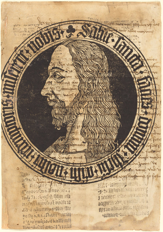 c. 1500 by German 15th Century (The Head of Christ), 16X12"(A3)Poster Print