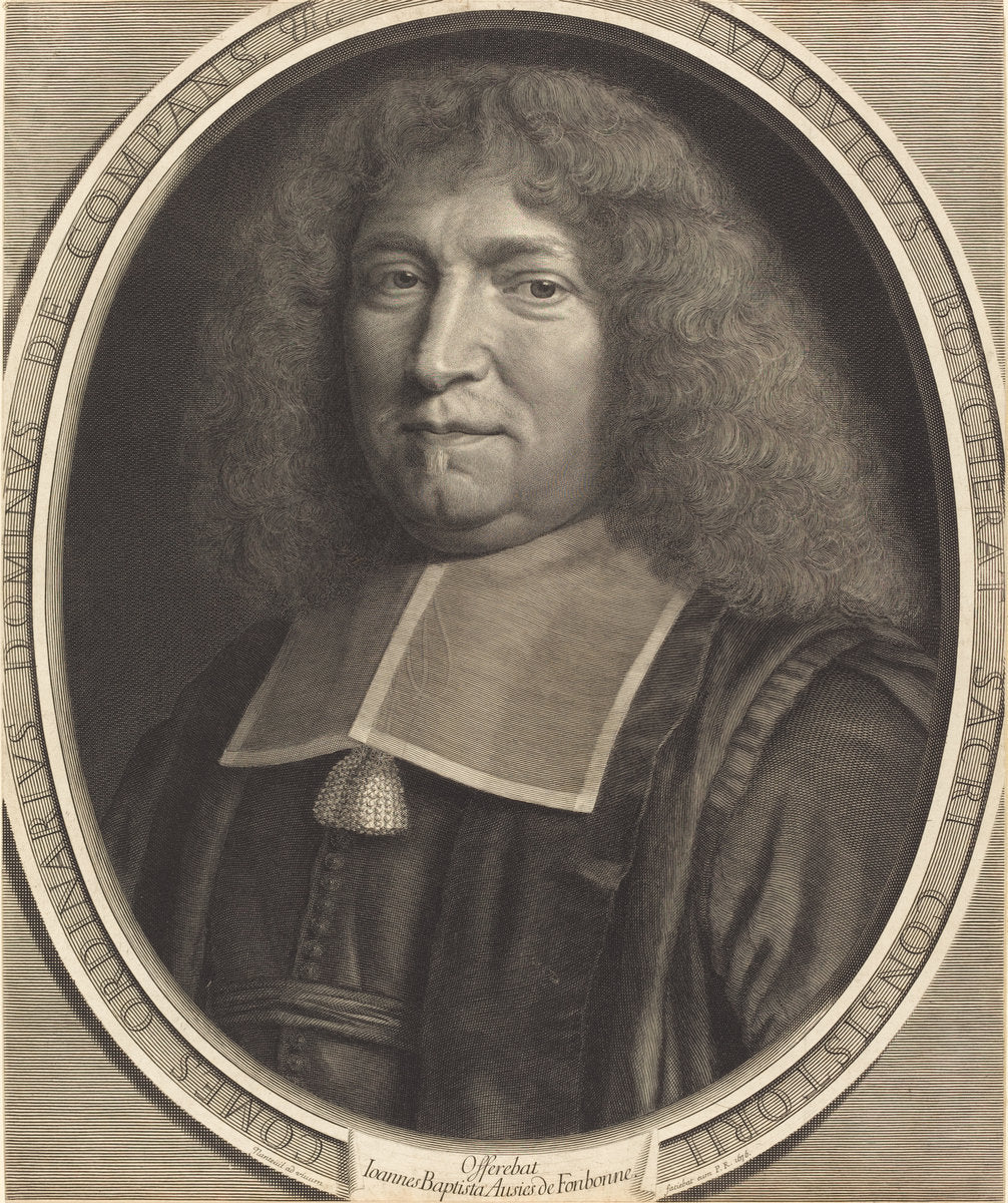 Chancellor Bouchert by Robert Nanteuil (French, 1623 - 1678), 16X12"(A3)Poster Print