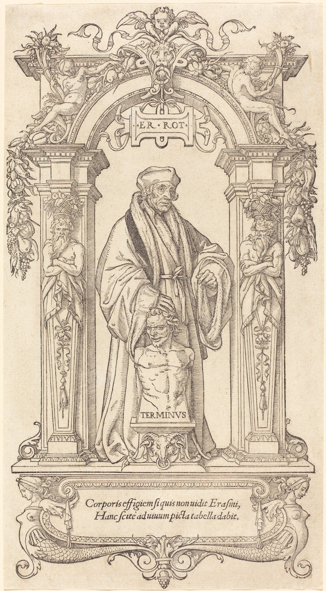 Erasmus of Rotterdam by Hans Holbein the Younger (German, 1497/1498 - 1543), 16X12"(A3)Poster Print