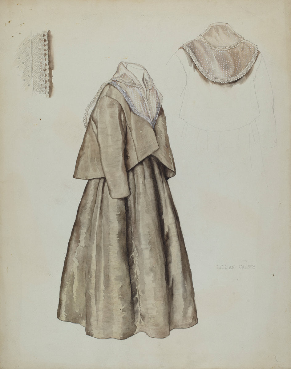 Quaker Dress by Lillian Causey (American, active c. 1935), 16X12"(A3)Poster Print