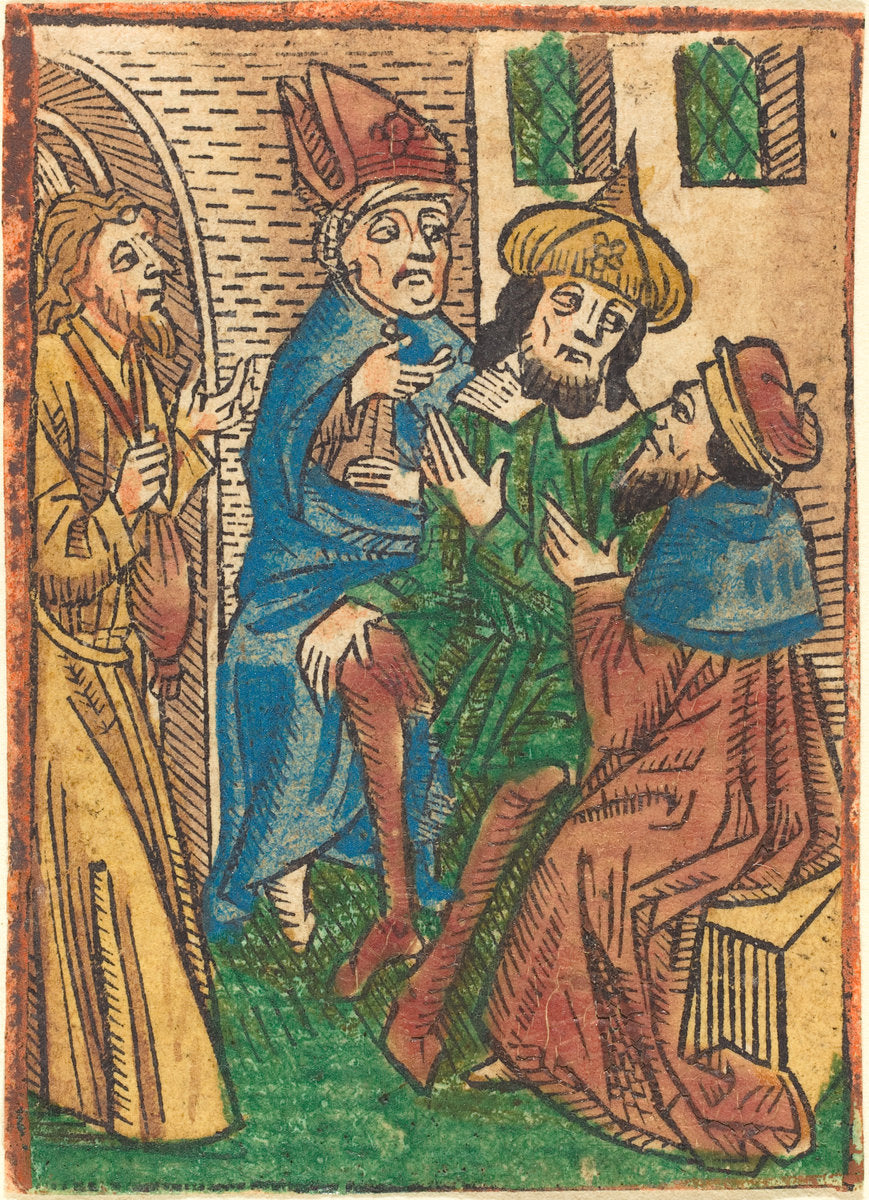 c. 1490 by German 15th Century (Treason of Judas), 16X12"(A3)Poster Print