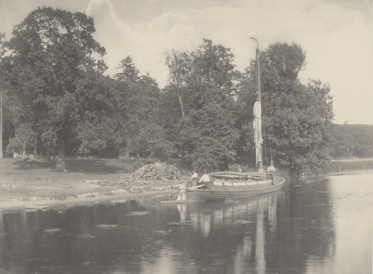 The River Bure at Coltishall by Peter Henry Emerson (British, born Cuba, 1856 - 1936), 16X12"(A3)Poster Print