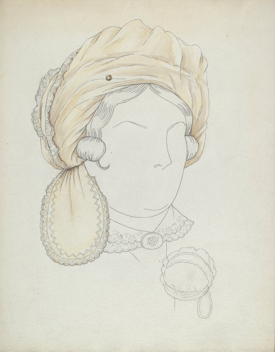 Headdress by Eva Noe (American, active c. 1935), 16X12"(A3)Poster Print