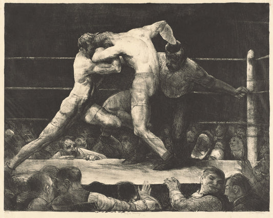 A Stag at Sharkey's by George Bellows (American, 1882 - 1925), 16X12"(A3)Poster Print