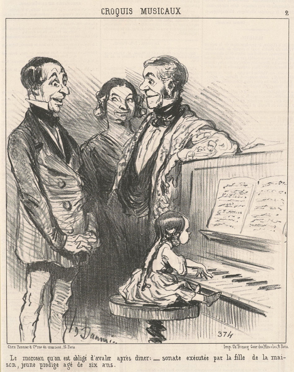 Le morceau qu'on obligé d'avalier ... by Honoré Daumier (French, 1808 - 1879), 16X12"(A3)Poster Print