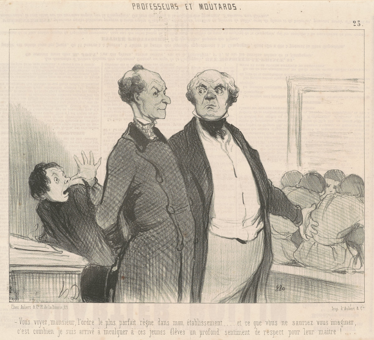 Vous voyez ... l'orde le plus parfait règne ... by Honoré Daumier (French, 1808 - 1879), 16X12"(A3)Poster Print